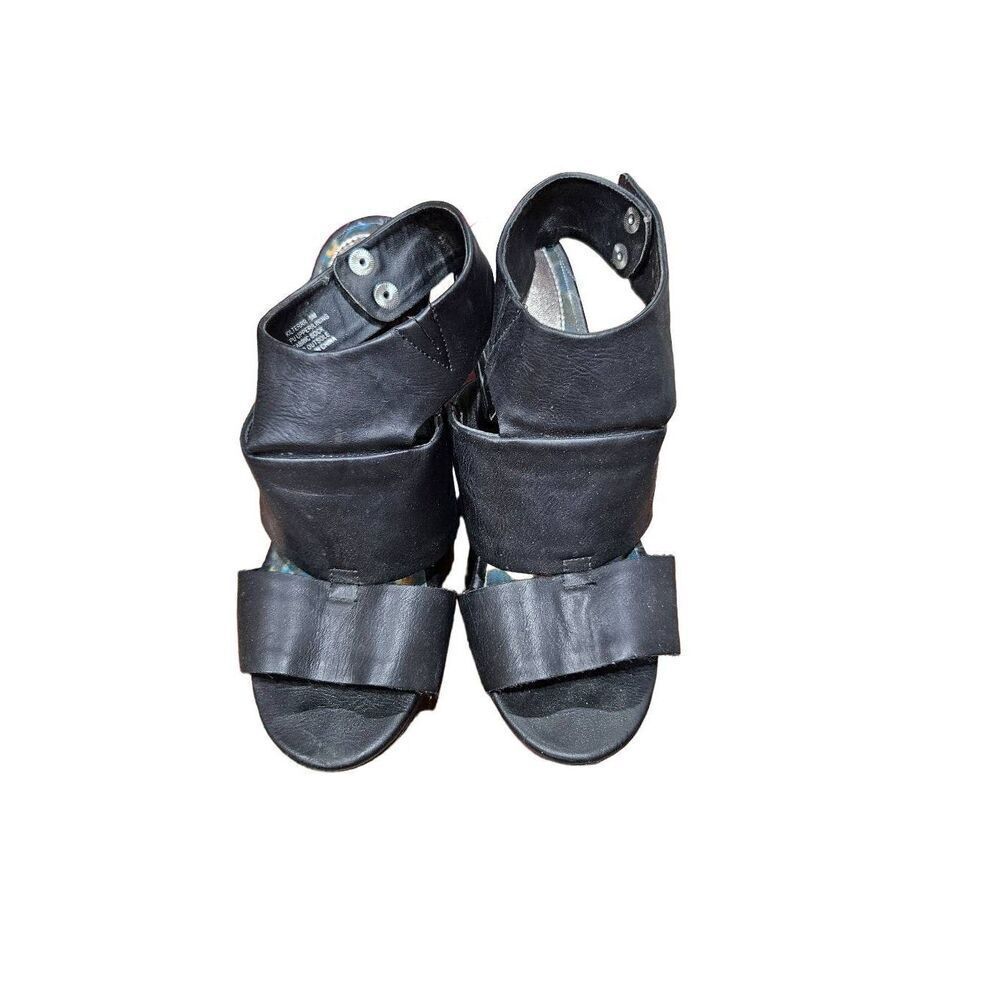 Madden Girl Black Wedge Sandals - Picture 7 of 13
